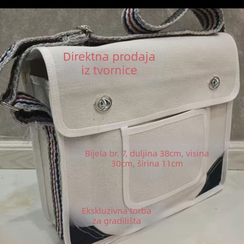 Torba za alate za električare od platna, velika višenamjenska torba za rameno za drvenariju i metalne alate, otporna na habanje i ojačana, za zidarstvo