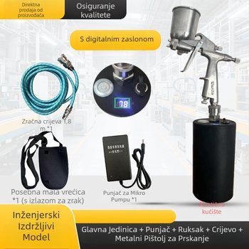 Litij-baterijska mikro pumpa za električni sprej pištolj, pumpa za boju za popravak namještaja i kompaktna pumpa za zrak