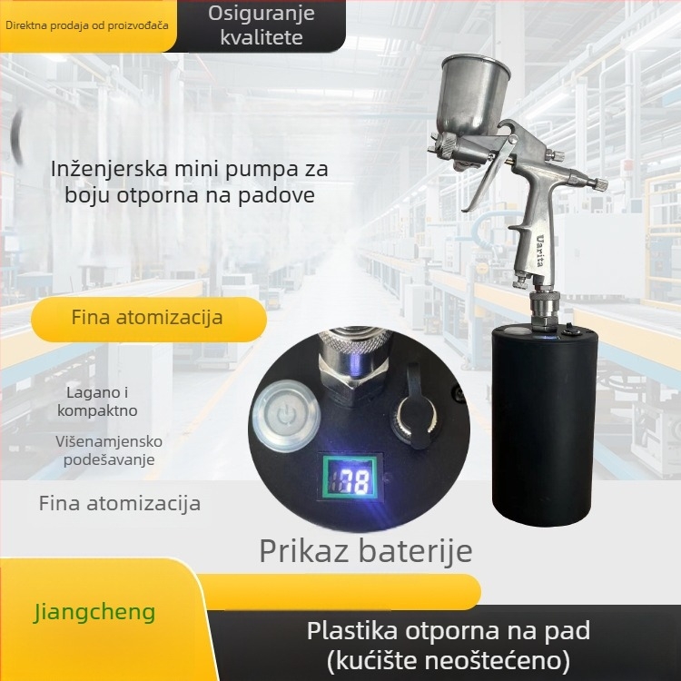 Litij-baterijska mikro pumpa za električni sprej pištolj, pumpa za boju za popravak namještaja i kompaktna pumpa za zrak