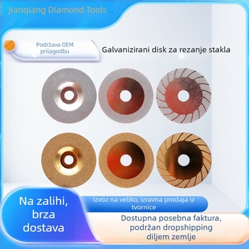 Diamantski brusni disk za rezanje i brušenje pločica, stakla, mramora i kamena