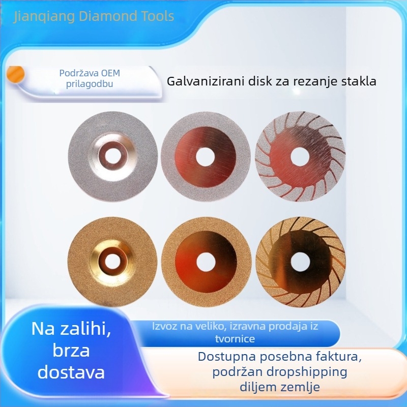 Diamantski brusni disk za rezanje i brušenje pločica, stakla, mramora i kamena