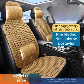 Dvoslojna prozračna i toplinski izolirana podloga za sjedalo za automobile, ekskavatore, viličare i kamione; plastična podloga za uredsku stolicu