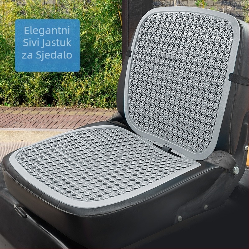 Dvoslojna prozračna i toplinski izolirana podloga za sjedalo za automobile, ekskavatore, viličare i kamione; plastična podloga za uredsku stolicu