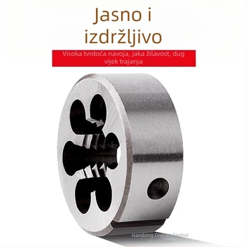 Kružna die za vanjsku nit, gruba i fina nit, ručni, M3–M12