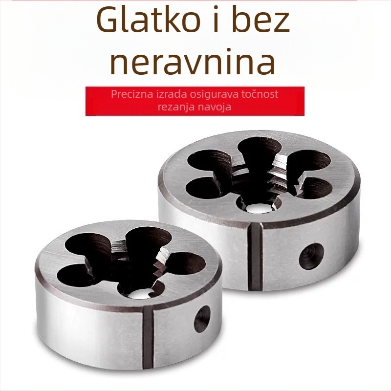 Kružna die za vanjsku nit, gruba i fina nit, ručni, M3–M12