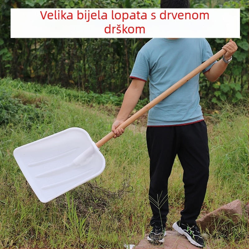 Plastična šuplja lopata s ojačanim sitom za kikiriki, lopata za tlo i velika lopata za kukuricu; lopata za brod i ribu