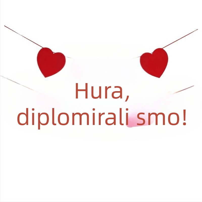 Set za završetak sezone s visećim platnima i balonima za vanjske foto rekvizite i dekoracije ceremonije u vrtiću.