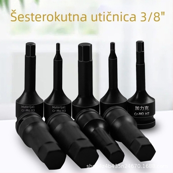 3/8 CR-MO pneumatski set hex utičnica za zračni udarni odvijač