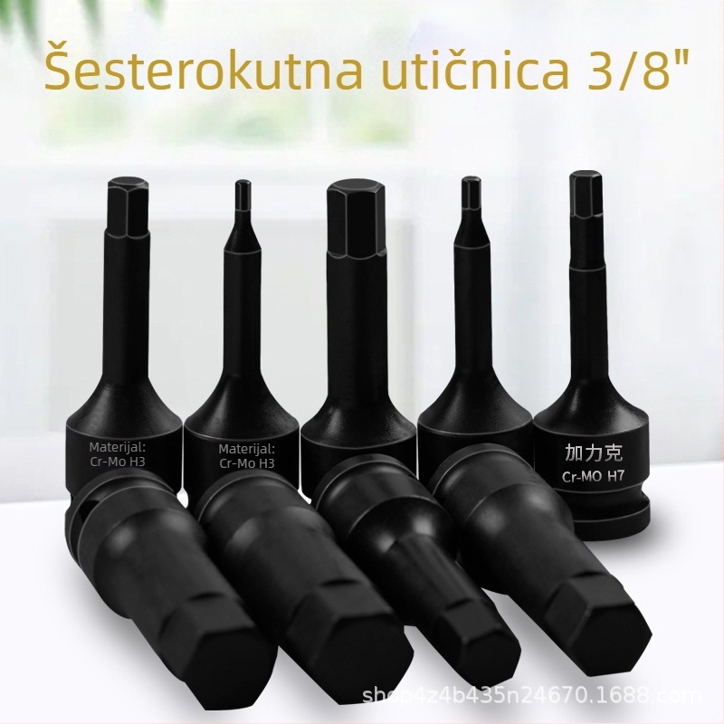 3/8 CR-MO pneumatski set hex utičnica za zračni udarni odvijač