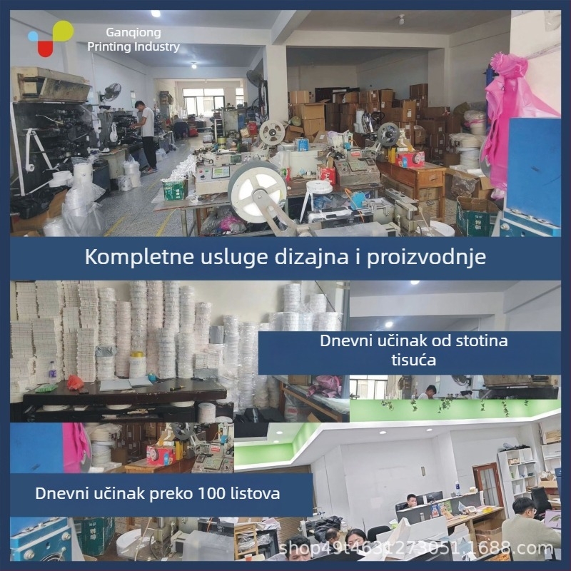 Etiketa za njegu odjeće i pranje, periva traka, prilagodljiva veličina etikete