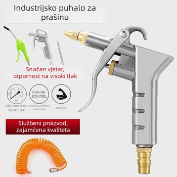 Pistolj za čišćenje prašine visokog tlaka, produženi snažni zračni pištolj, zračna pumpa, kompresor zraka, pištolj za prskanje, pneumatski alat, pištolj za uklanjanje prašine s kamiona