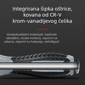 Industrijski ručni odvijač s debelim šesterokutnim osovinom, otporan na udarce, od Cr-V čelika