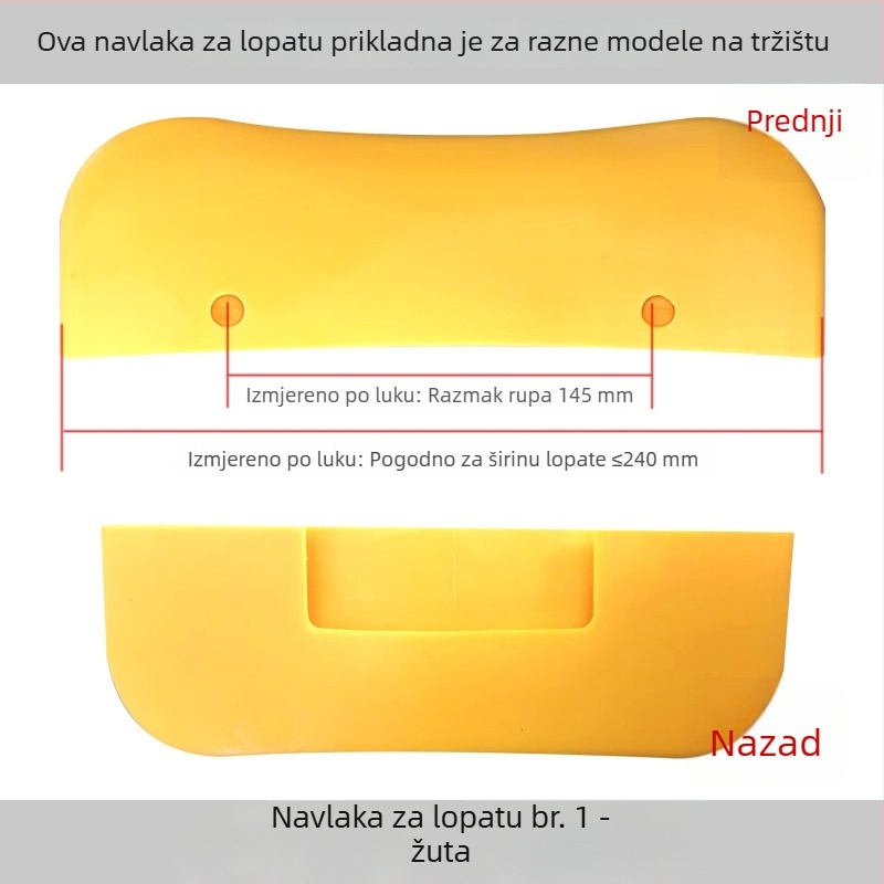 Pribor za stroj za demontažu guma: velika zaštitna navlaka za demontažni alat