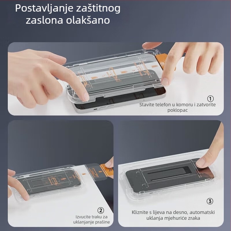 Kaljeno staklo zaštitnik zaslona za Oppo Reno 15 i Reno 15 Pro – potpuno prekrivanje, otporno na pad, izuzetno proziran, montaža bez prašine