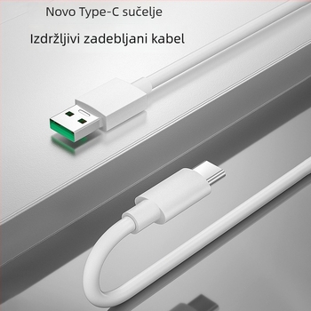 65W USB-C kabel za brzo punjenje za Oppo telefone; Reno A9 Find podatkovni kabel 80/100/120W