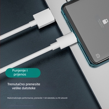 65W USB-C kabel za brzo punjenje za Oppo telefone; Reno A9 Find podatkovni kabel 80/100/120W