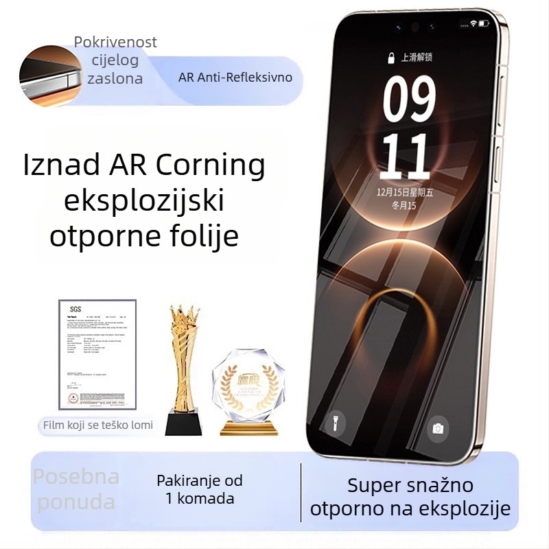 Zaslon zaštitno staklo za Xiaomi 15 – potpuno pokrivanje, otpornost na padove, otporan na otiske prstiju, zaštita očiju, zaštita plave svjetlosti, privatnost