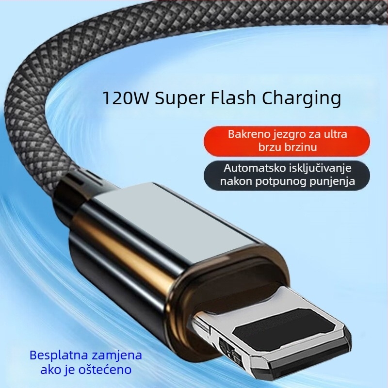 USB-C kabel za brzo punjenje duljine 3 metra za Apple iPhone 11/12/13/14