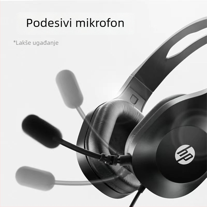 DHH-1601 Žične slušalice preko uha za računalo s mikrofonom, 3,5 mm dvostruka veza