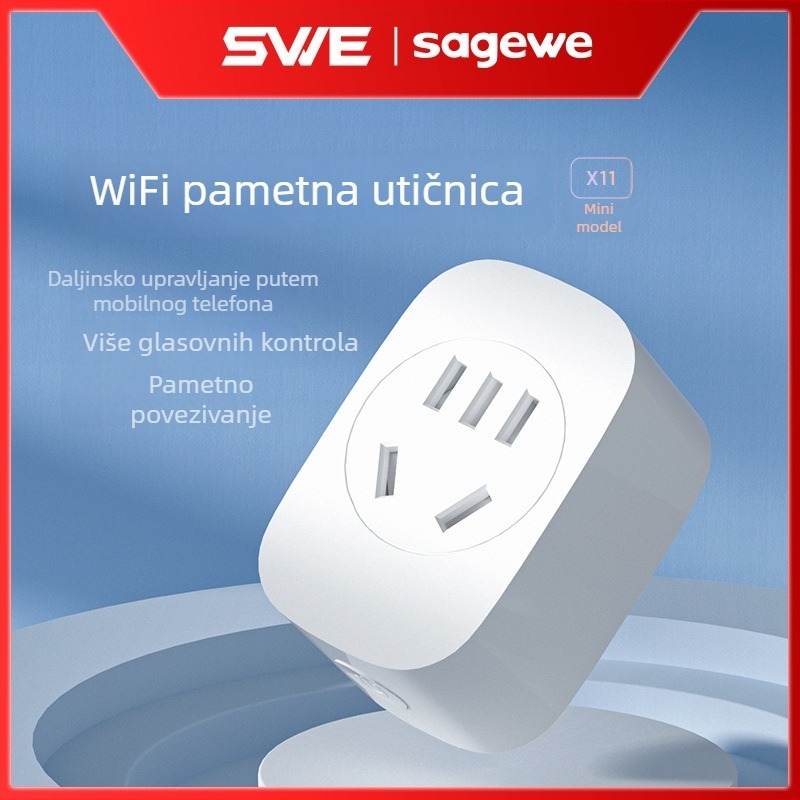 Tuya pametna Wi‑Fi utičnica s daljinskim upravljanjem, glasovno upravljanje, 10 A, tajmer, ušteda energije