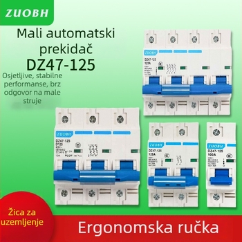 DZ47-125 kućni mini prekidač kruga, 1P 2P 3P 4P, 80A 100A 125A