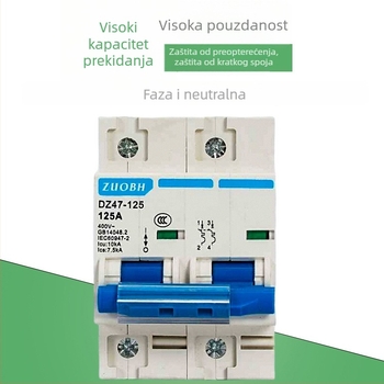 DZ47-125 kućni mini prekidač kruga, 1P 2P 3P 4P, 80A 100A 125A