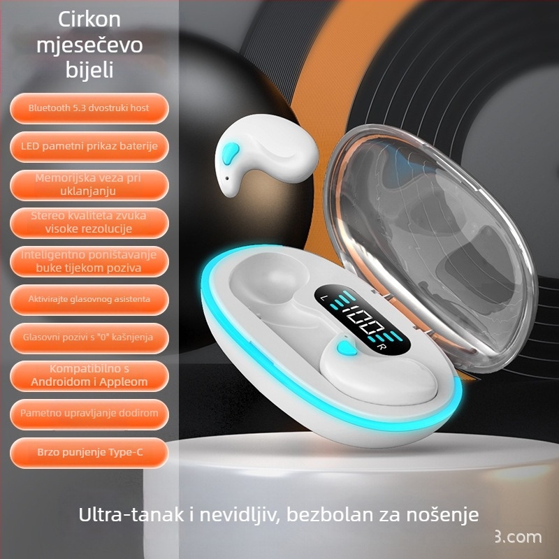 Bluetooth slušalice za spavanje s aktivnom izolacijom buke, in-ear, pogodne za spavanje na boku, slušalice za muškarce i žene