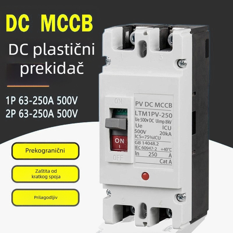 PV DC prekidač s plastičnim kućištem, zaštita od curenja i preopterećenja, za kućnu upotrebu, mali zračni prekidač