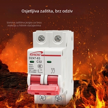 DZ47-2P mini prekidač osigurač, šinskog tipa C45, 32A