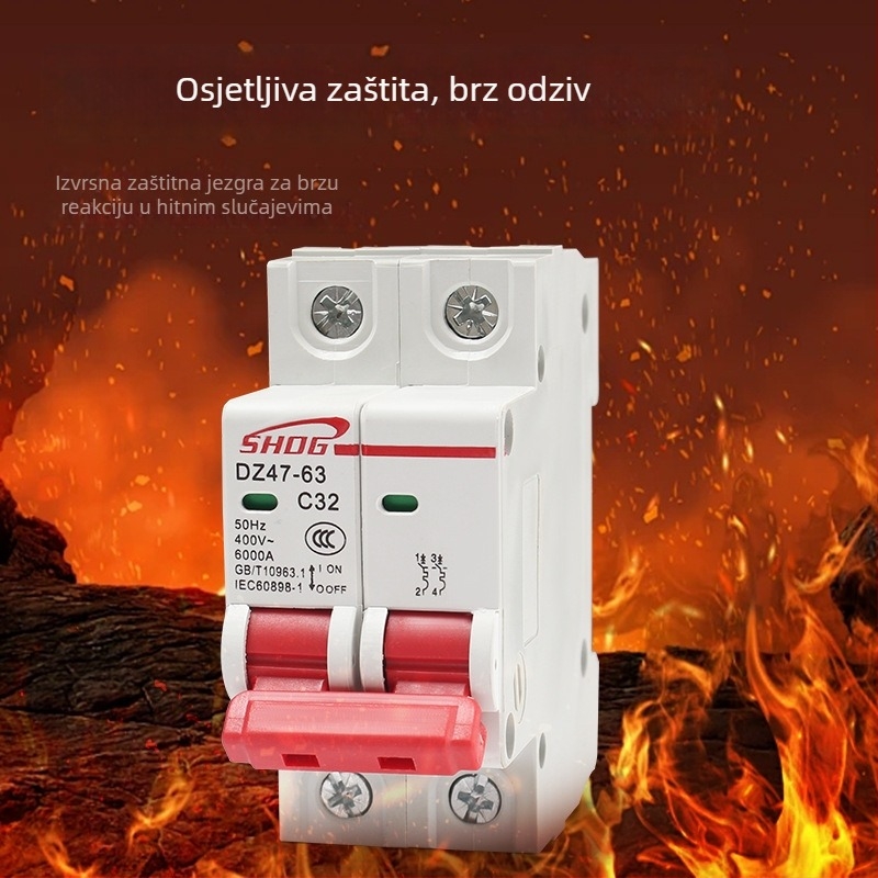 DZ47-2P mini prekidač osigurač, šinskog tipa C45, 32A