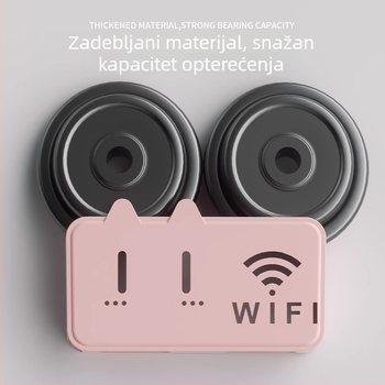 Kutija za pohranu Wi‑Fi routera i upravljanje kabelima, stolni organizator s dva sloja