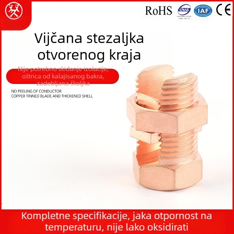 TJ-10 Vijčani klips za žice za elektroinstalacije i uzemljenje