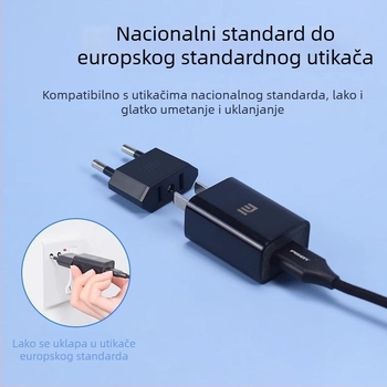 EU–US adapter utičnice, 4.0 mm EU na US, dvije okrugle na dvije plosne