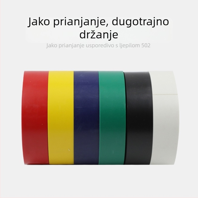 PVC elektroizolacijska traka za kablove, vodootporna, otporna na visoke temperature, otporna na napone, vatrootporna