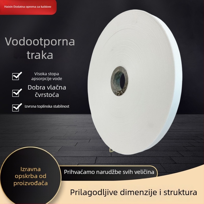 Izolacijska vodootporna dvostranska traka za kabelske kablove, buffer traka za popravke vodila, električni materiali, visoke temperature