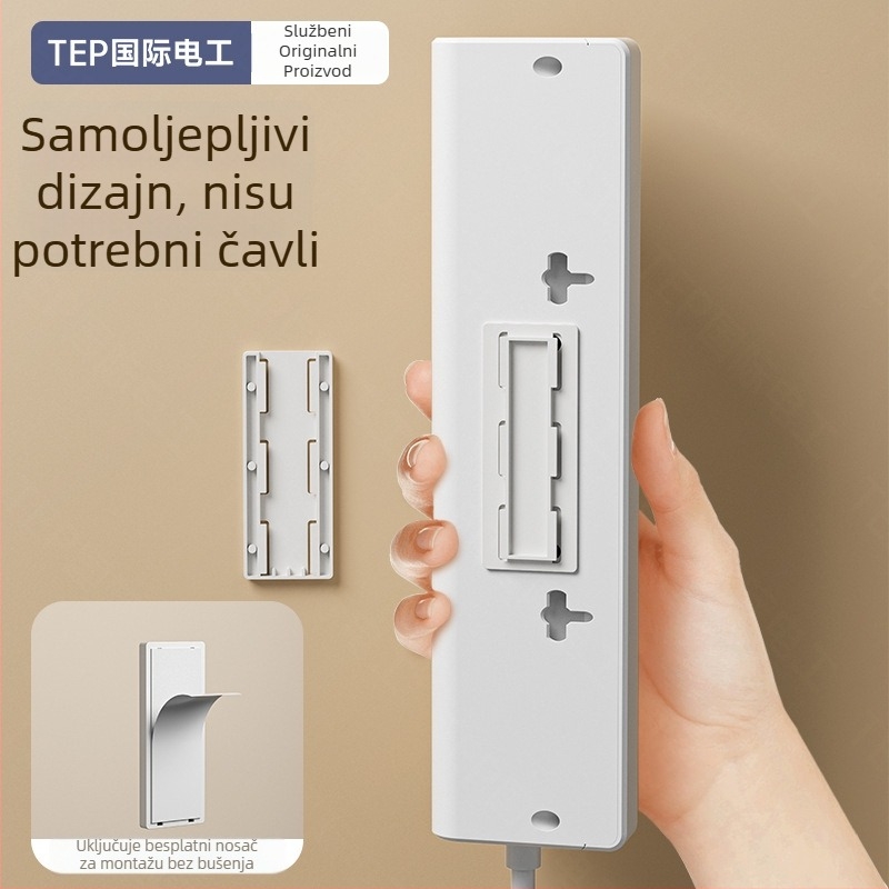 Pametni nagibni trokutasti produžni kabel s USB-om, višestruki priključci, za dom i studentski dom