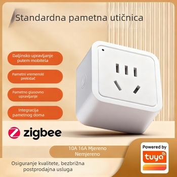 Zigbee pametna utičnica 10A/16A, 5-polni nacionalni standard, vremenski prekidač
