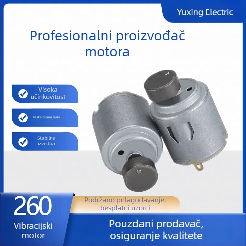 R260 Mikro DC motor s ekscentričnim kotačem – vibracijski motor za masažu vrata