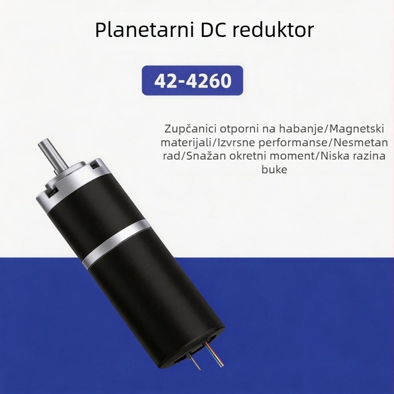 42GAY-4260 DC brushless planetarni motor s reduktorom, 12V/24V mikro motor