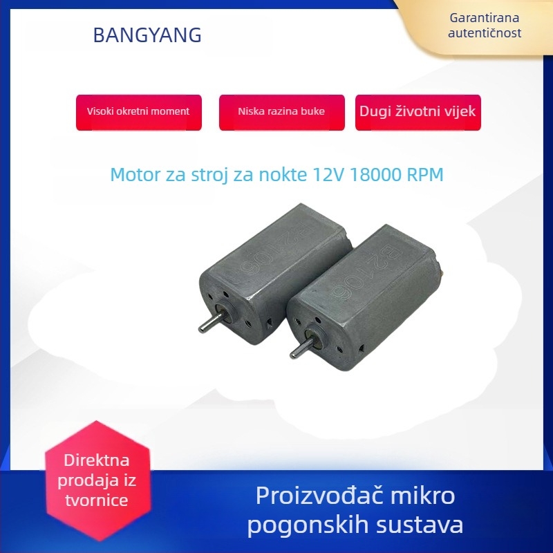 Visokou brzinski motor 180 za turpiju noktiju i rezanje nefrita, vibracijski motor za kozmetički uređaj