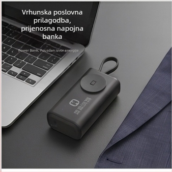 3C certificirana mini power banka 5000mAh, lagana, kompaktna u džepu, tail plug, pametna kvaliteta