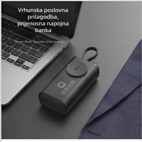 3C certificirana mini power banka 5000mAh, lagana, kompaktna u džepu, tail plug, pametna kvaliteta