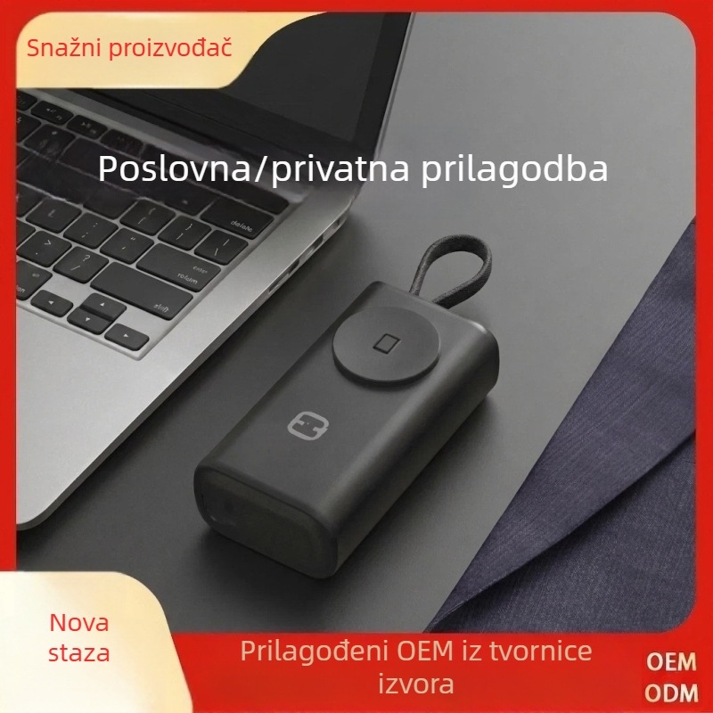 3C certificirana mini power banka 5000mAh, lagana, kompaktna u džepu, tail plug, pametna kvaliteta