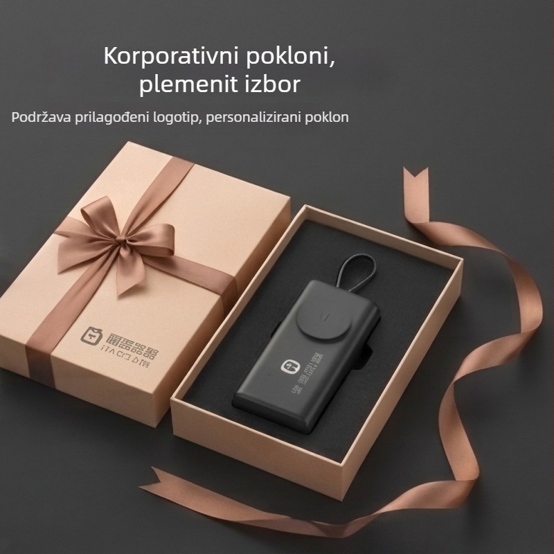 3C certificirana mini power banka 5000mAh, lagana, kompaktna u džepu, tail plug, pametna kvaliteta