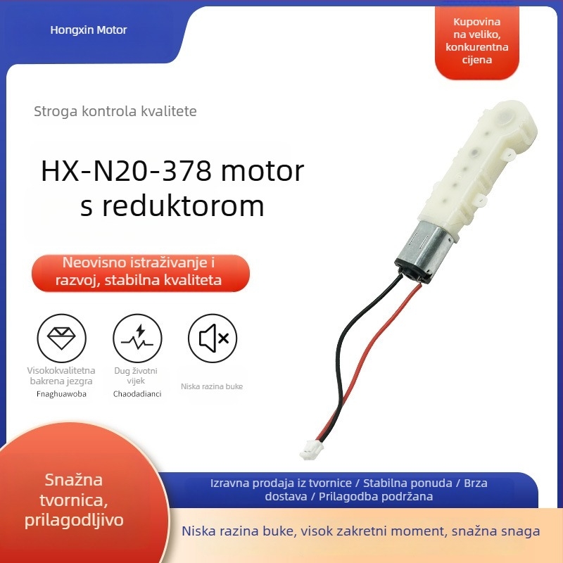 Prilagođeni N20 mikro motor s plastičnim planetarnim mjenjačem za kozmetičke uređaje, nadzor pametnog zaključavanja