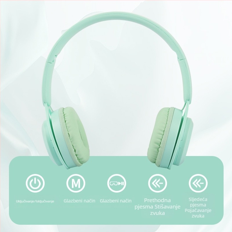 Y08 prijenosni sklopivi bežični headset s jakim basom, univerzalni Bluetooth