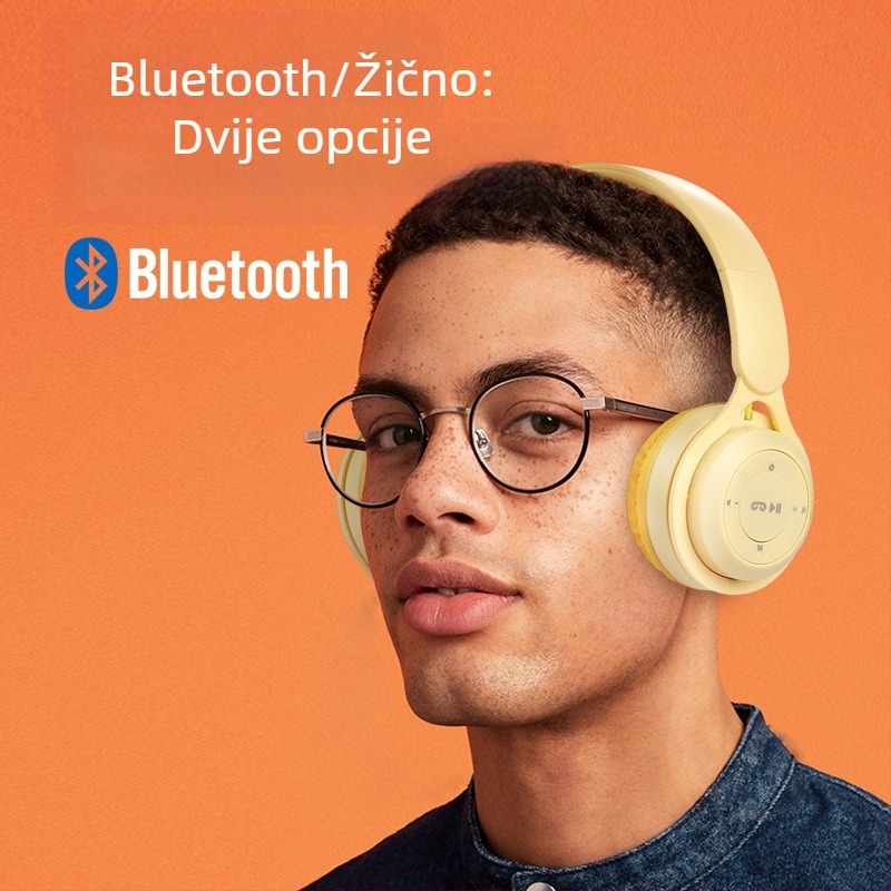 Y08 prijenosni sklopivi bežični headset s jakim basom, univerzalni Bluetooth