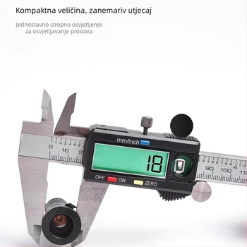 Mali ugrađeni LED spot s anti-glare COB bullseye svjetlom, efekt zvjezdane nebeske svjetlosti, bez glavnog svjetla