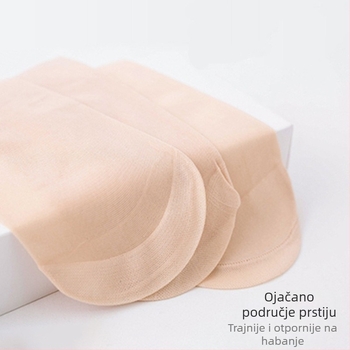 Ženske ljetne tanke najlonske čarape protiv zapetljavanja, kratke čarape s tubom, 20D