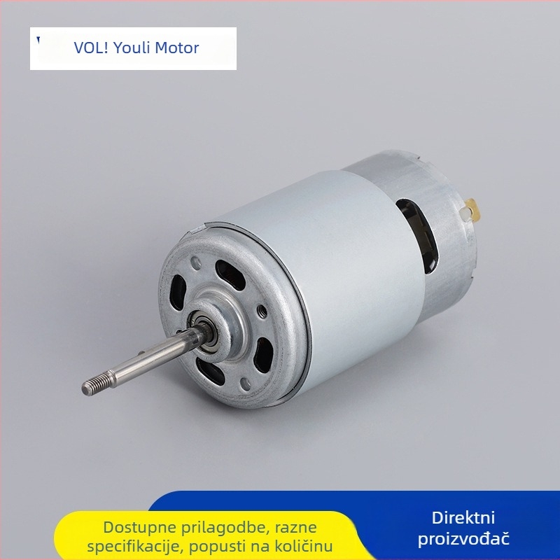 RS555 DC četkasti motor, mikromotor za pametne zavjese, čišćenje kade i bazena